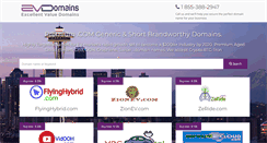Desktop Screenshot of evdomains.com